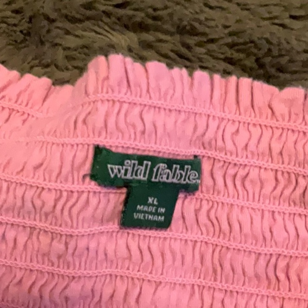 Pink Off-Shoulder Smocked Top - Picture 3 of 5